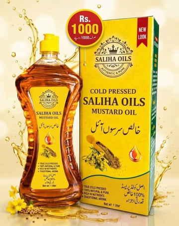 Saliha Oils Cold Pressed Mustard Oil – 100% Pure